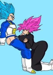 boots breasts dragon_ball dragon_ball_super female female_goku female_goku_black goku goku_black iceboy128 male male/female paizuri rule_63 son_goku super_saiyan_blue super_saiyan_rose titjob vegeta