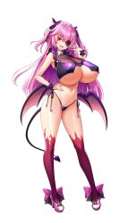 1girls big_breasts breasts breasts breasts_bigger_than_head curvy curvy_female derauea eye_patch female female_only full_body hair_between_eyes hand_on_hip huge_breasts huge_breasts large_breasts lixual_hellmare long_hair looking_at_viewer massive_breasts milk_factory motto!_haramase!_honoo_no_oppai_isekai_oppai_meido_gakuen! navel nipple_bulge official_art pink_eyes pink_hair png revealing_clothes round_breasts shiny_breasts shiny_skin smile smiling smiling_at_viewer solo succubus succubus_tail succubus_wings thong transparent_background underboob