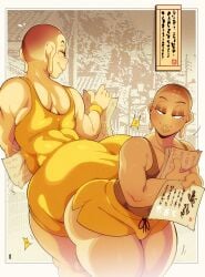 2boys androgynous fat_ass femboy huge_ass monk mr5star original_characters tagme