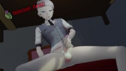 1boy 3d animated femboy infected_heart male male_masturbation male_only masturbation mp4 rwby solo solo_male sound sound_effects video white_hair whitley_schnee