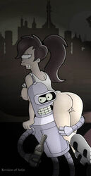 ass bender_bending_rodriguez breasts female futurama helix robot turanga_leela