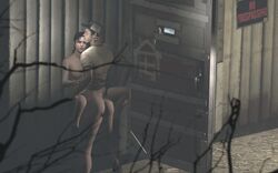 1boy 1girls 3d against_wall ellis garry's_mod horror left_4_dead left_4_dead_2 male night nude_female open_mouth outdoor_sex outside standing straight survivor zoey_(left_4_dead)