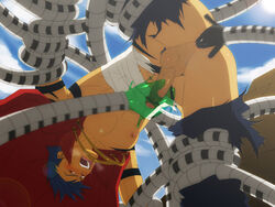 anal kamina male penis tagme tengen_toppa_gurren_lagann tentacle tentacle_on_male yaoi