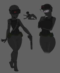 2d black_ops_(half-life) black_ops_assassin bulletproof_vest curvy diklonius faceless_female female game gun half-life huge_breasts mask military night_vision_goggles pistol tactical_gear thick_thighs tight_clothing utility_belt voluptuous voluptuous_female weapon wide_hips