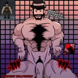 1boy ahe_gao anal arm_hair armpit_hair armpit_hair_peek ayden_(original_character) bara beard black_hair blush chest_hair dilf hairy heart_pupils kendrick_nsfw looking_at_viewer male male_penetrated male_pubic_hair muscular original_character pov pow's_termination pubic_hair roblox robloxian terminator_(pow's_termination) tongue_out