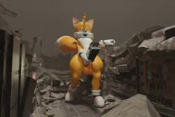 1boy 2022 3d 3d_(artwork) animated anthro ass atlus balls big_ass big_balls big_butt big_penis blender blender_(software) bouncing_balls building canid canine city destruction digital_media_(artwork) erection femboy floppy_ears fox genitals girly godfistart hi_res huge_balls huge_cock hyper hyper_balls hyper_genitalia hyper_penis improvised_sex_toy looking_pleasured macro male male_focus male_only mammal masturbation megami_tensei mp4 multi_tail no_sound penis saggy_balls sega sex_toy short_playtime solo sonic_(series) sonic_the_hedgehog_(series) tails thick_thighs transportation video