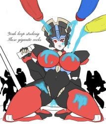 3rd_party_edit 4some blue_cum bumblebee_(transformers) cum edit female female_focus ironhide nobleseven20 optimus_prime straight transformers transformers_g1 windblade