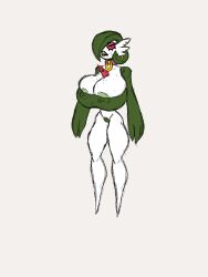 areolae breast_expansion breast_squish collar gardevoir gorossy gorossy_(artist) green_hair huge_breasts huge_nipples large_breasts piercing pokémon_(species) pokemon pokemon_(species) puffy_areola punk red_eyes sequence sharp_teeth thick_thighs thin_waist