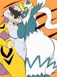 big_ass big_breasts breasts bubble_butt huge_ass plantedpot pokémon_(species) pokemon zeraora