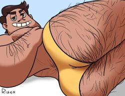 ass bara butt dilf hairy hispanic hispanic_male latino looking_back male male_only melanin mexican mexican_male muscles muscular muscular_male rafael_diaz risen_guy star_vs_the_forces_of_evil underwear underwear_only