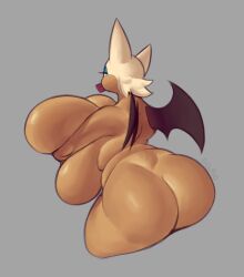 anthro ass bat big_ass big_breasts big_butt blue_eyes breast_squish breasts brown_body condom diipiid eldiipiid female fur hi_res huge_ass huge_breasts huge_butt hyper hyper_breasts mammal rouge_the_bat sega sexual_barrier_device slightly_chubby sonic_(series) sonic_the_hedgehog_(series) squish white_body white_fur wings