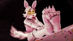 3d_(artwork) 4_toes animatronic breasts canid canine claws falko3458 feet female five_nights_at_freddy's five_nights_at_freddy's_2 foot_fetish fox looking_at_viewer mangle_(disembowell) mangle_(fnaf) nipples nude paws pussy robot soles source_filmmaker toe_claws toes