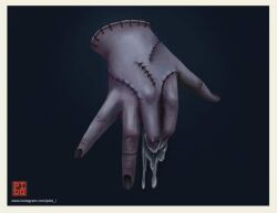 fingering stitches tagme the_addams_family thing_(addams_family)