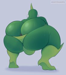 anthro anus arthropod artist_name ass barely_contained beetle big_ass big_butt biped bodily_fluids bubble_ass bubble_butt bug_fables bulge clothed clothing dumptruck_ass dumptruck_butt fat_ass fat_butt green_body green_clothing green_underwear grey_background hi_res horn huge_butt insects kabbu_(bug_fables) male moonsprout_games rear_view redeyedgazer round_ass round_butt shadow simple_background solo sweat sweaty_butt thick_ass thick_butt underwear