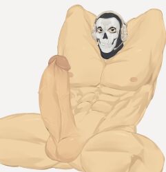 balls bara big_balls big_penis boner call_of_duty erection ghost_(modern_warfare_2) headset male male_only mask modern_warfare muscles muscular nalnahi1 penis simon_riley solo solo_male spread_legs