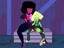 2girls 3girls accurate_art_style animated area_(artist) big_dom_small_sub cartoon_network fingering fingering_partner garnet_(steven_universe) green_skin kissing lesbian longer_than_30_seconds longer_than_one_minute looking_pleasured moaning mp4 multiple_girls orgasm panties_around_leg peridot_(steven_universe) petite pussy_juice red_skin ripped_clothing size_difference sound source_request steven_universe threesome video yuri