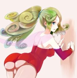 ass big_ass breasts final_fantasy final_fantasy_vi green_hair ponytail terra_branford tina_branford tomoki_(artist)