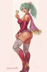 alex_siao ass big_ass breasts cup final_fantasy final_fantasy_vi green_hair ponytail terra_branford thong thong_leotard tina_branford