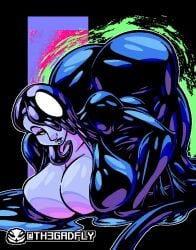 1girls ass ass_up batman_(series) batman_beyond big_ass big_breasts breasts cleavage dc_comics fat_ass female goo_girl huge_ass huge_breasts inque looking_at_viewer shiny slime_girl smile solo th3gadfly top-down_bottom-up wide_hips