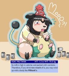 1girls 2016 blush blush_lines clothed clothing english english_text female female_only feral game_freak green_shorts grey_eyes lactating milk milk_squirt milk_squirting miltank nintendo pokémon_(species) pokemon pokemon_(species) pokemon_sm post_transformation red_hat ripped_clothing ripped_shirt ripped_shorts selene_(pokemon) sera-fuku short_shorts species_transformation spraying_milk squirting_milk tagme text text_box transformation udder_lactation udders yellow_shirt