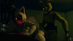 3d 3d_(artwork) animatronic balls breasts duo erection female five_nights_at_freddy's five_nights_at_freddy's_2 five_nights_at_freddy's_3 imminent_sex indoors inside looking_back male male/female mangle_(fnaf) nightbotgrey penis penis_on_ass robot scottgames springtrap springtrap_(fnaf) straight testicles