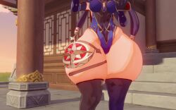 1girls 3d animated ass bare_thighs big_ass big_butt bottom_heavy breasts bubble_ass dotolie3d exposed_thighs face_out_of_frame fat_ass female female_focus female_only front_view game_mod genshin_impact giant_thighs gif gigantic_thighs huge_ass huge_butt huge_thighs hyper hyper_ass hyper_butt massive_ass massive_thighs mod mona_(genshin_impact) round_ass solo thick_ass thick_thighs thigh_focus thighhighs thin_waist thunder_thighs wide_hips