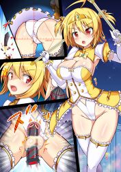 cleavage cyber_(cyber_knight) female female_only neuroi penetration pre-transformation revealing_clothes stockings strike_witches transformation world_witches_series