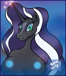 breasts equine friendship_is_magic green_eyes hasbro horn idw_comics idw_publishing lipstick my_little_pony nightmare_rarity nipples nude nude_female rarity_(mlp) reddragonkan straight_hair unicorn unicorn_horn