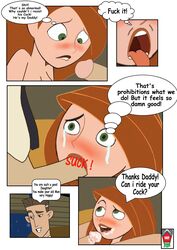 agr12 cheating_husband cum_in_mouth daughter disney father_and_daughter fellatio female human incest james_timothy_possible kim_possible kimberly_ann_possible male oral penis straight straight_hair tagme tears throat tongue tongue_out