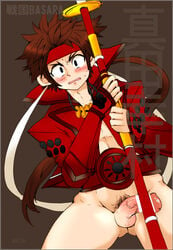 blush clothing male male_only pubic_hair sanada_yukimura sengoku_basara tagme