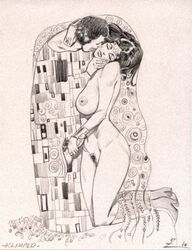 1boy 1girls 2002 dc_comics fine_art_parody gustav_klimt julius_zimmerman public_domain small_image tagme wonder_woman wonder_woman_(series)