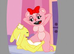 animated cuddles cuddles_(htf) giggles giggles_(htf) happy_tree_friends tagme