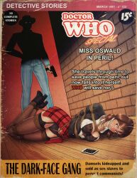 1boy 1girls bondage bound bra breasts clara_oswald cleavage cleave_gag cloth_gag detective doctor_who fake_cover fake_magazine fake_magazine_cover gun hidden_face hogtie iphone kidnapped lingerie magazine magazine_cover male open_shirt open_top panties peril phone plaid_skirt prisoner reptileye rope_bondage see-through_bra sex_slave shaded_face skirt_lift skirt_pull slave stockings tied tied_up underwear