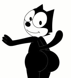 ass big_ass big_butt butt domestic_cat dreamworks felix_the_cat felix_the_cat_(series) heavymetalrules looking_at_viewer looking_back male male_only solo tagme universal_studios