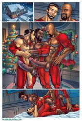 abs biceps big_pecs big_penis bulge christmas christmas_clothing christmas_outfit class_comics comic facial_hair family huge_balls huge_bulge huge_cock human isaiah_shade male male_focus male_only muscle muscles muscular muscular_arms muscular_ass muscular_back muscular_legs muscular_male muscular_thighs nephew nipples patrick_fillion pecs uncle uncle_and_nephew veins veiny_penis