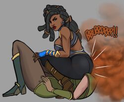 big_ass dark-skinned_female dark_skin domination facesitting fart farting_in_face female fetish imani_(paladins) lolotron6 paladins slave smothering sniffing sniffing_ass