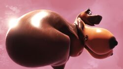 3d 3d_(artwork) ass big_ass big_butt blender blender_(software) blender_eevee chubby_female dinowock gigantic_ass gigantic_breasts gigantic_butt gloria_the_hippopotamus hippo huge_ass hyper_ass illis thick thick_thighs