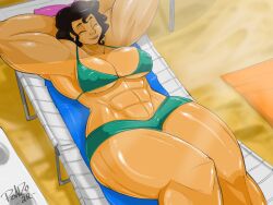 beach big_breasts disney encanto luisa_madrigal muscular muscular_female ronzo shonuff shonuff44