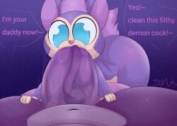 anthro asmon_(plushtrapboyuwu) big_eyes big_penis blowjob cute daddy daddy_kink english english_text fellatio huge_cock large_penis oral oral_penetration oral_sex penetration penis plushtrapboyuwu pov tattletail tattletail_(species) text