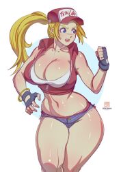 blonde_female blonde_hair bokuman canon_genderswap fatal_fury female_terry genderbend genderswap genderswap_(mtf) king_of_fighters rule_63 snk snk_heroines:_tag_team_frenzy terry_bogard