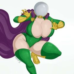 1girls big_breasts boob_window boobs boots breasts cape detnox female female_focus female_only gloves helmet huge_breasts light-skinned_female marvel marvel_comics mysterio rule_63 solo spider-man_(series) thick thick_thighs thighs villain villainess voluptuous voluptuous_female white_background wide_hips