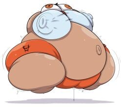 6big_breasts air_inflation areola_bulge belly_button breasts eyes_bulging fat female game_freak helium_tank inflation nemona_(pokemon) nintendo nipple_bulge nipple_indentation nipple_indentation_bulge nipples_visible_through_clothing pokemon pokemon_sv puffster3 tagme uber_inflation