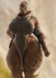 1girls 3d big_breasts breasts coolmaster98 female female_only mass_effect mass_effect_andromeda solo tagme turian vetra_nyx