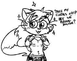 alpha_lexa anthro english english_text felid feline feline_humanoid felis female hoodie mammal mammal_humanoid misunderstanding ryan's_world taking_clothes_off text undressing undressing_self virtual_youtuber vtuber