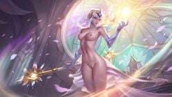 breasts edit elementalist_lux female highres league_of_legends luxanna_crownguard nipples nude nude_female pussy richtofen uncensored