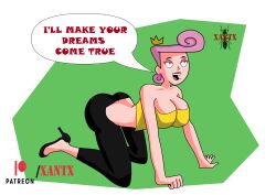 big_breasts milf on_knees pink_hair straight_hair the_fairly_oddparents wanda wanda_fairywinkle-cosma