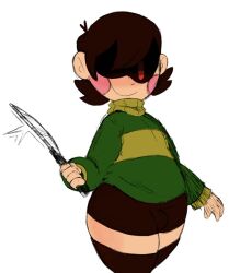 chara from undertale by sketchssketchs