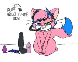 alpha_lexa anal_beads anthro ass bedroom buttplug dildo english english_text felid feline feline_humanoid felis female flat_chest headset hoodie lube mammal mammal_humanoid nipples ryan's_world seductive sex_toy sex_toys text thick thick_thighs thighs virtual_youtuber vtuber