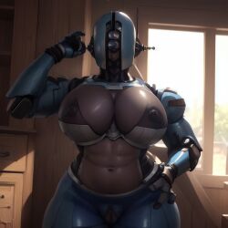 ada_(fallout) ai_generated android assaultron breasts curvaceous curvy fallout fallout_4 gynoid mechanical no_penetration robot robot_girl robot_humanoid robot_joints robotic robotic_arm standing thick_thighs voluptuous voluptuous_female