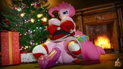 16:9 1futa 3d_(artwork) 4k absurd_res animal_genitalia animal_penis anthro anthrofied balls big_breasts breasts christmas christmas_tree digital_media_(artwork) equid equine equine_penis friendship_is_magic ftg_crossgender fti_crossgender futanari genitals gynomorph hasbro hi_res holidays intersex mammal my_little_pony penis pinkie_pie_(mlp) plant rule_63 solo straight_hair tree velvet_charm widescreen